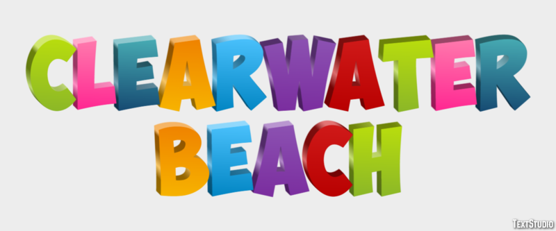 Clearwater Beach Efekt tekstowy