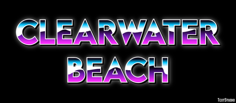 Clearwater Beach Effetto testo