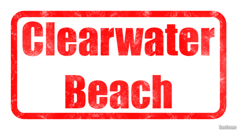 Clearwater Beach Effetto testo