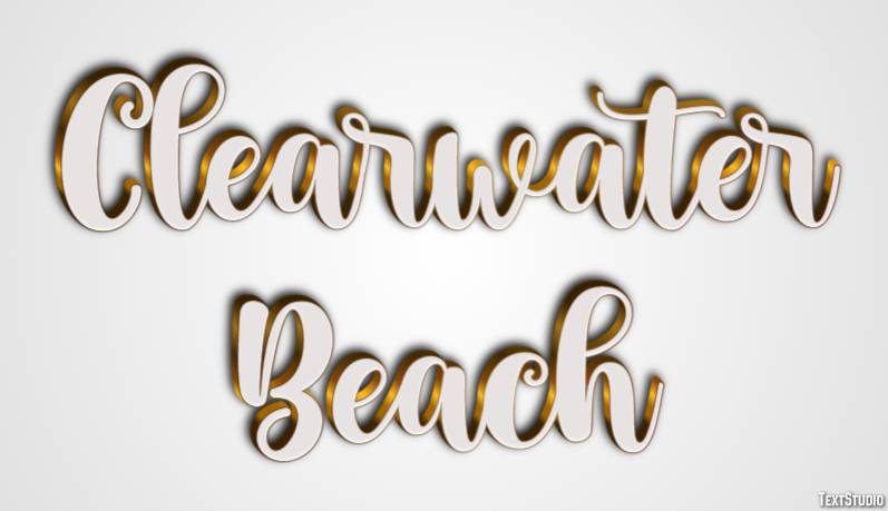 Clearwater Beach Effetto testo