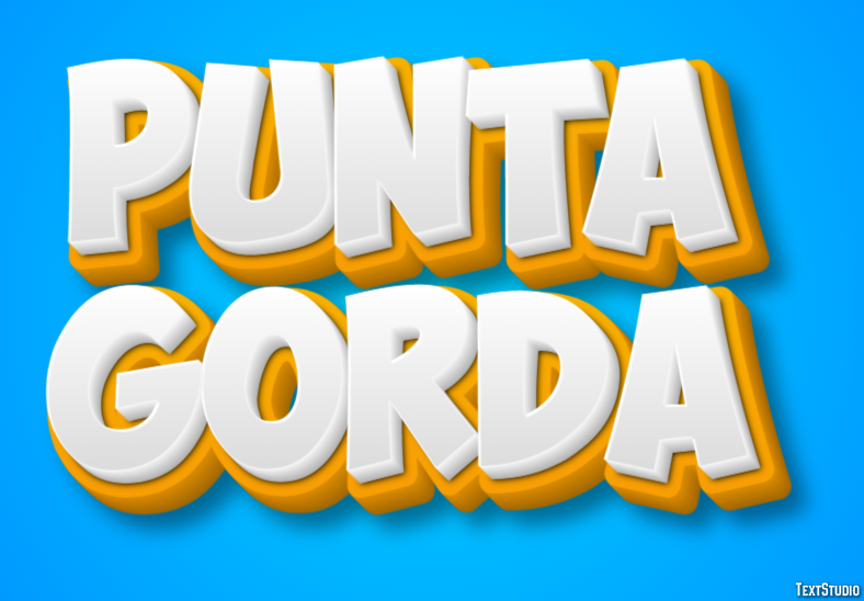 Punta Gorda Tekst Effect