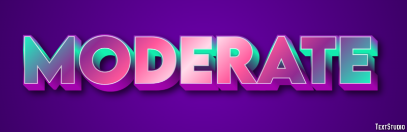 Moderate Text Effect