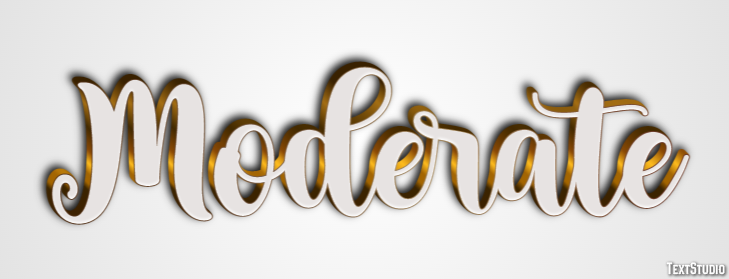 Moderate Text Effect