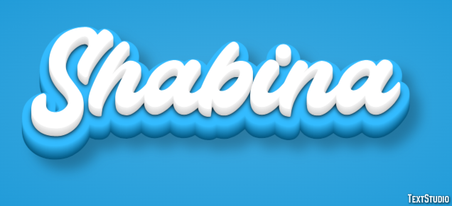 Shabina Efecto de texto