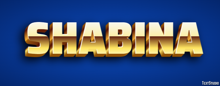 Shabina Text Effect