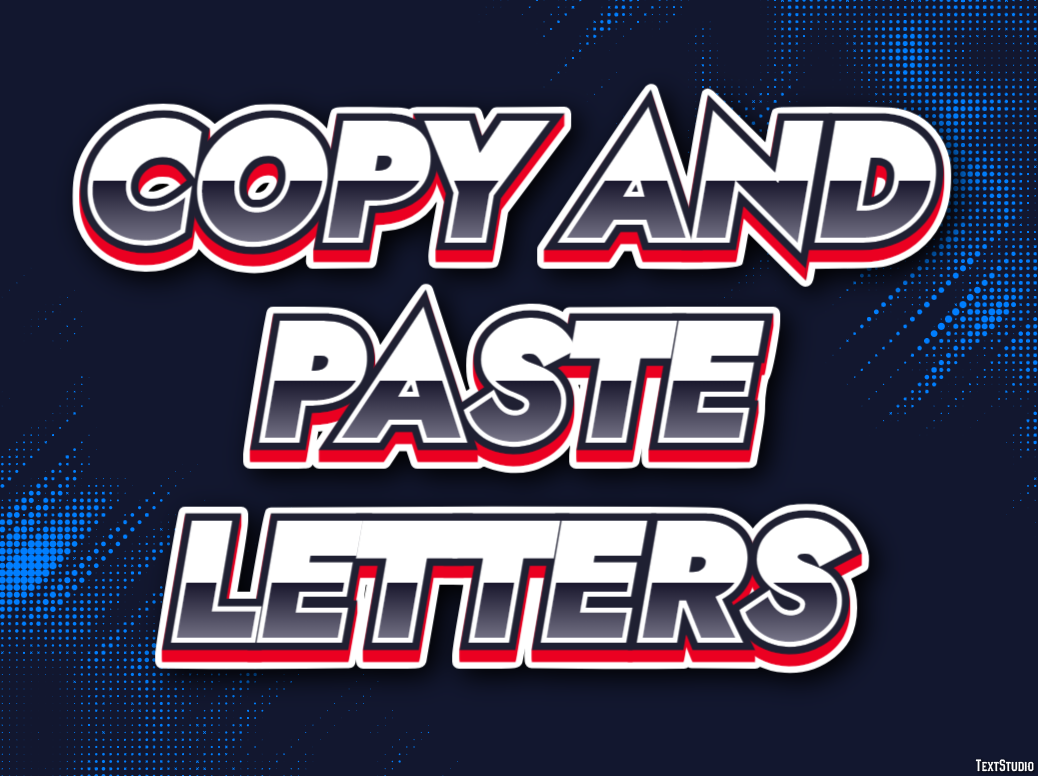 Copy And Paste Letters Effetto testo