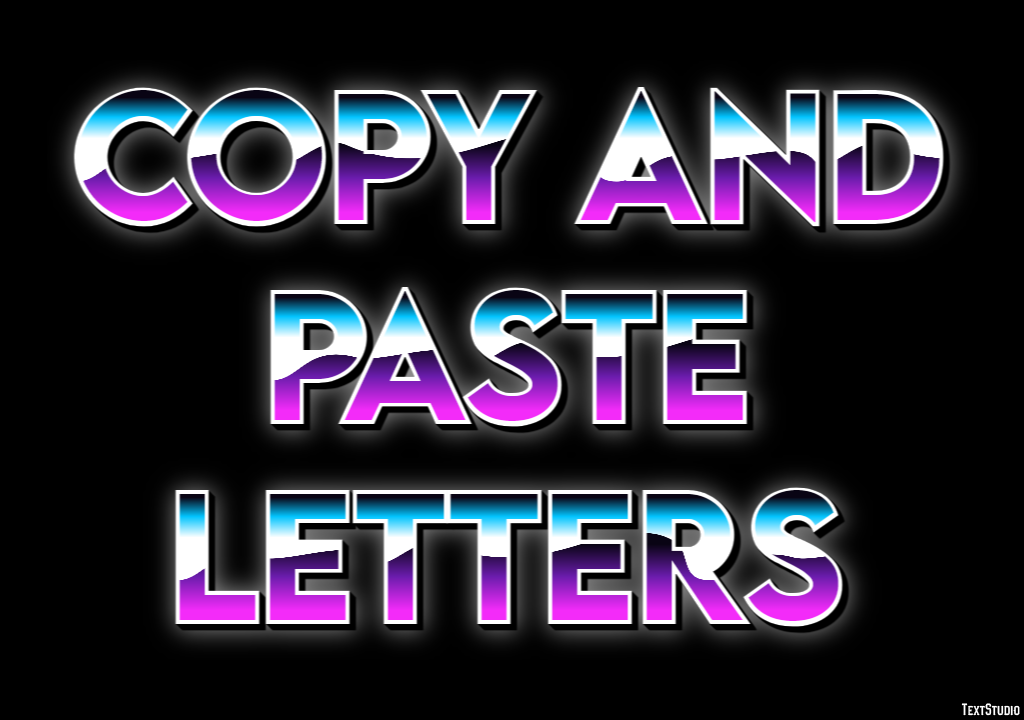 Copy And Paste Letters Effetto testo