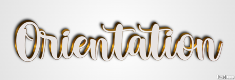 Orientation Text Effect