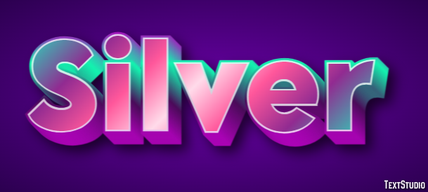 Silver Text Effect