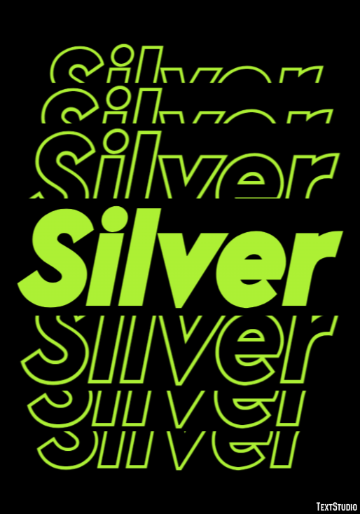 Silver Text Effect