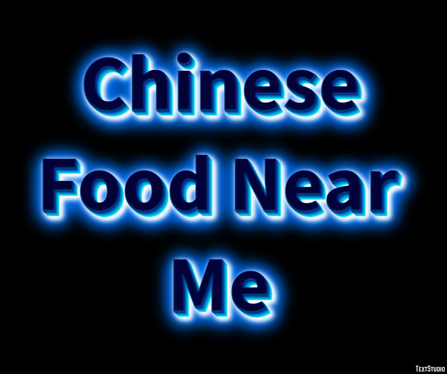 Chinese Food Near Me Efekt tekstowy