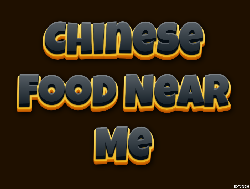 Chinese Food Near Me Efekt tekstowy