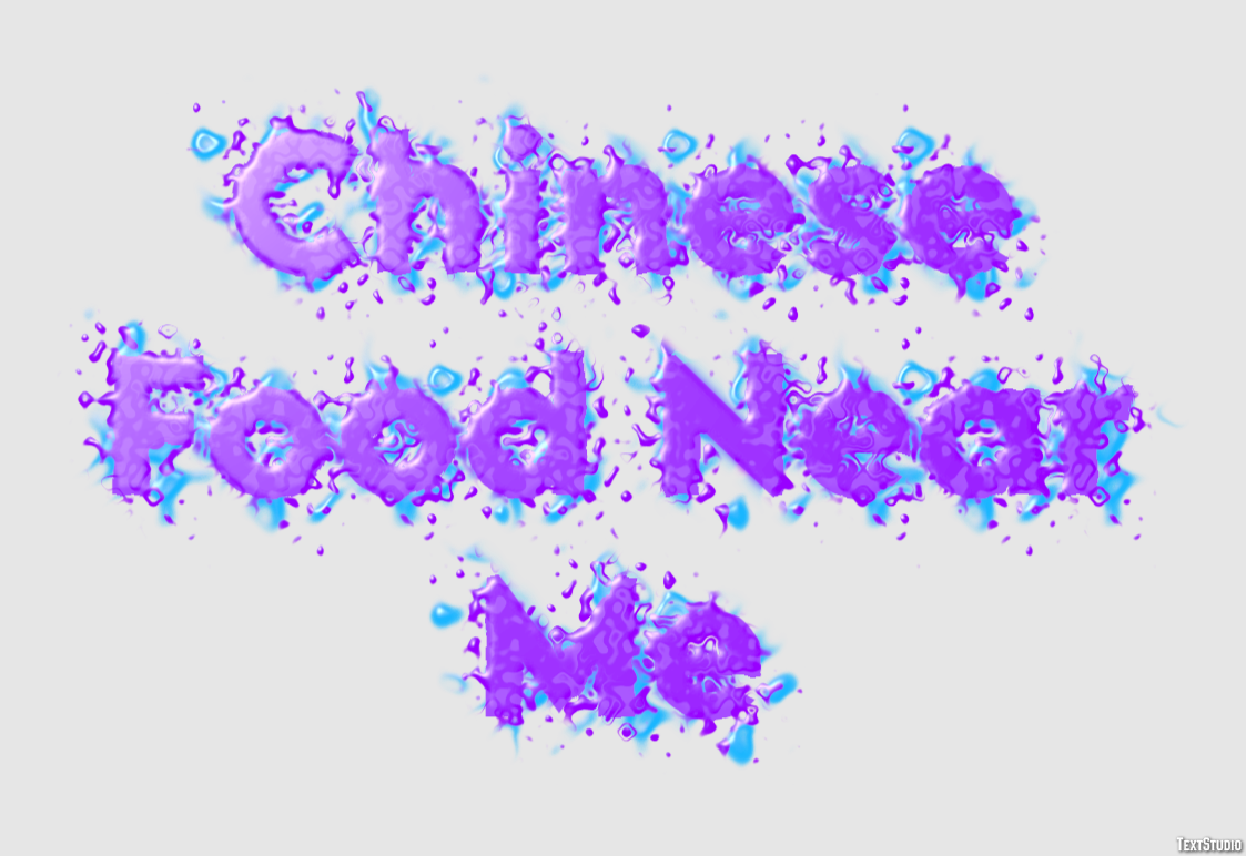 Chinese Food Near Me Efekt tekstowy