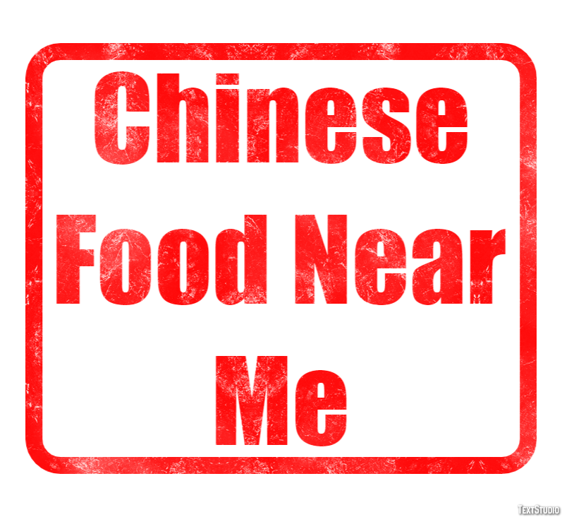 Chinese Food Near Me Efekt tekstowy
