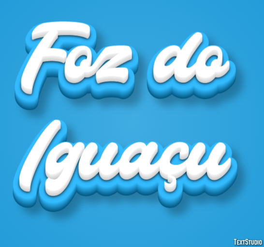 Foz do Iguaçu Tekst Effect