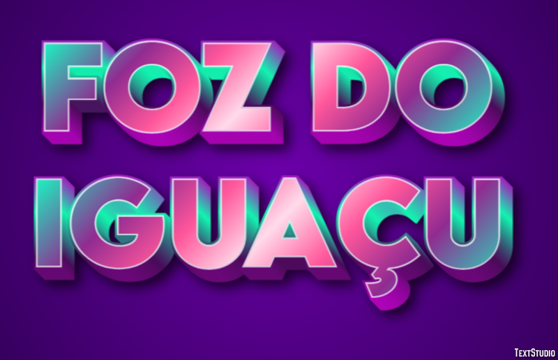 Foz do Iguaçu Efekt tekstowy