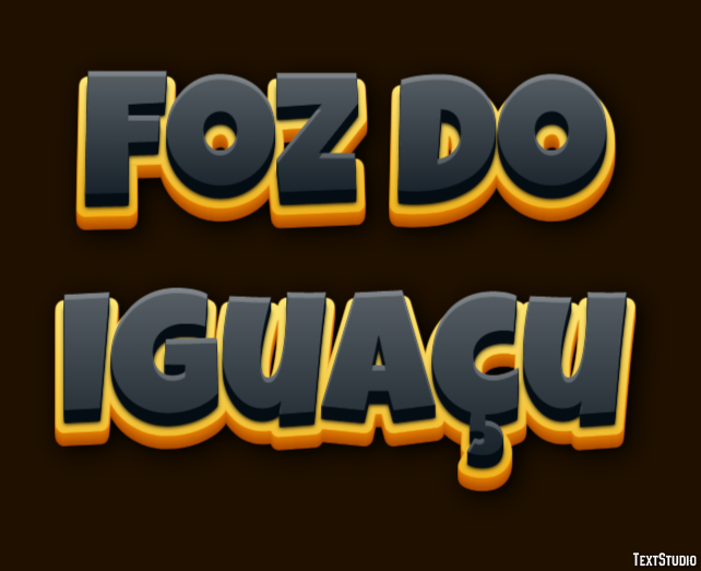 Foz do Iguaçu Efekt tekstowy