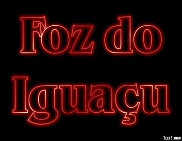 Foz do Iguaçu Tekst Effect
