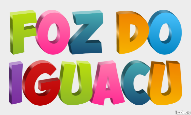 Foz do Iguaçu Tekst Effect