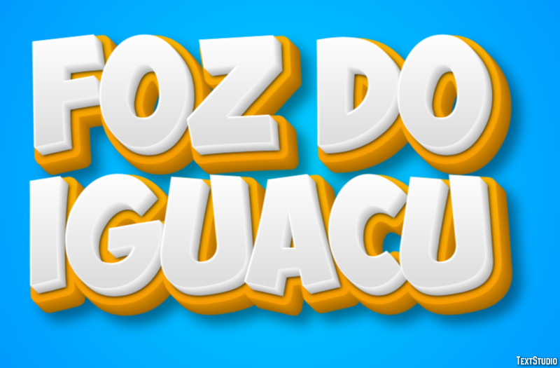 Foz do Iguaçu Texteffekt