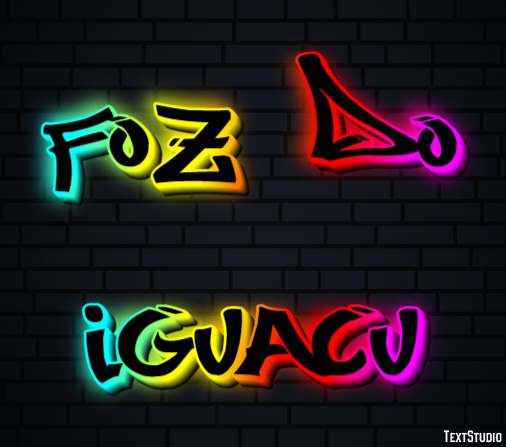 Foz do Iguaçu Tekst Effect