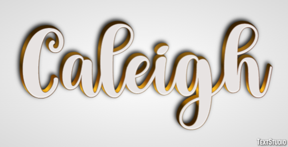 Caleigh Effetto testo