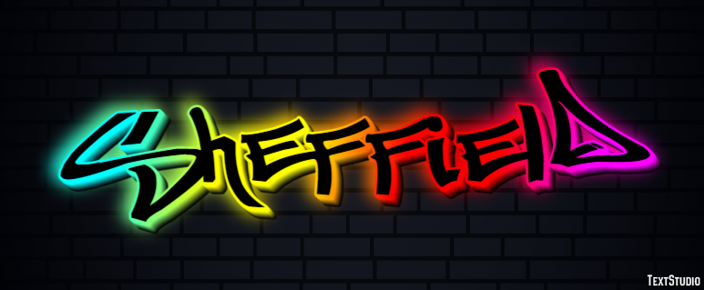 Sheffield Эффект текста