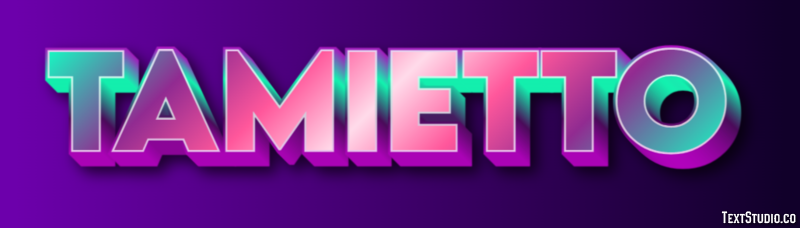 Tamietto Effetto testo