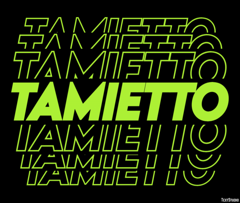 Tamietto Effetto testo