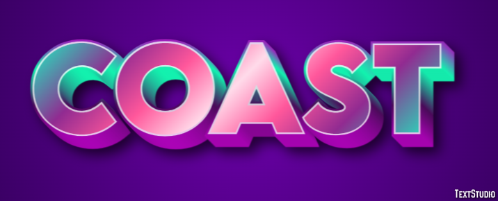Coast Text Effect