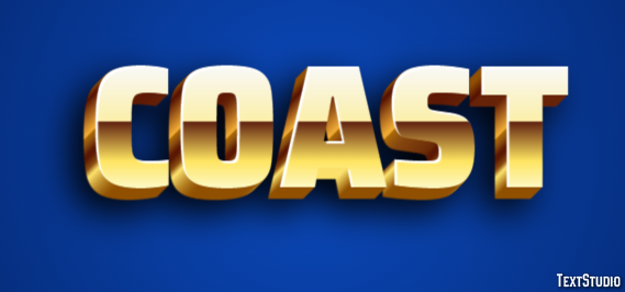 Coast Tekst Effect
