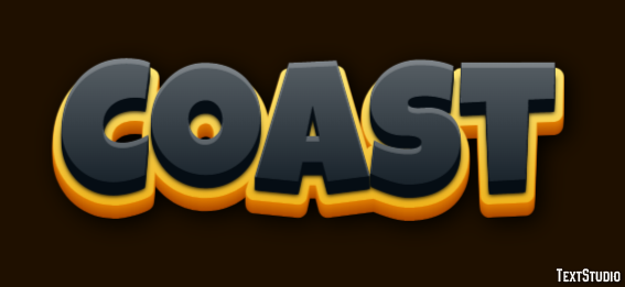 Coast Tekst Effect