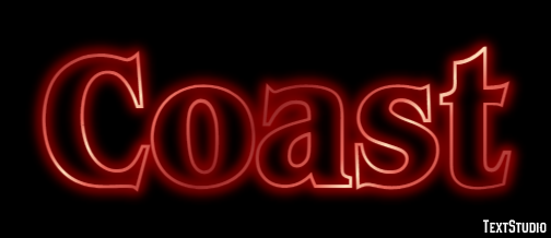 Coast Tekst Effect