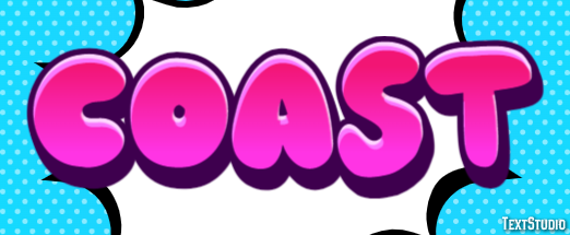 Coast Tekst Effect