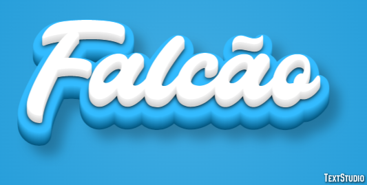Falcão Efecto de texto