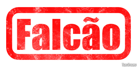 Falcão Efecto de texto