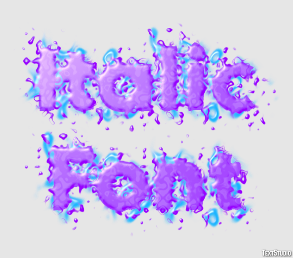 Italic Font Texteffekt