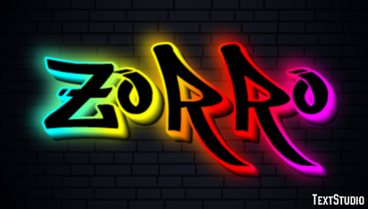 Zorro Efekt tekstowy
