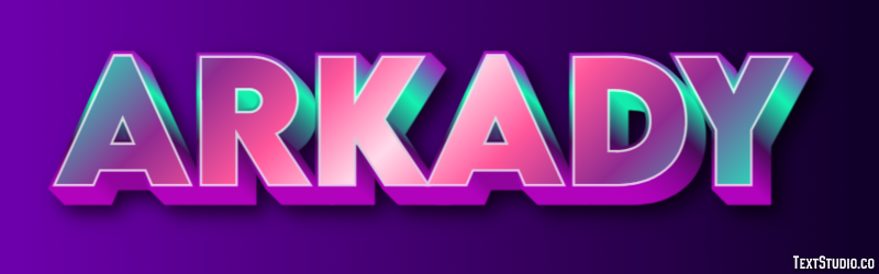 Arkady Text effect