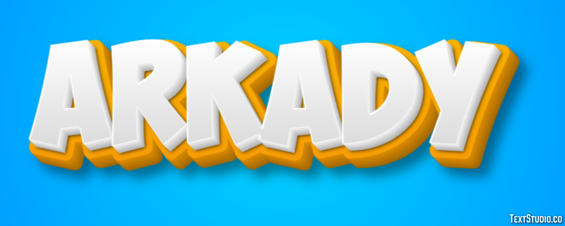 Arkady Text effect