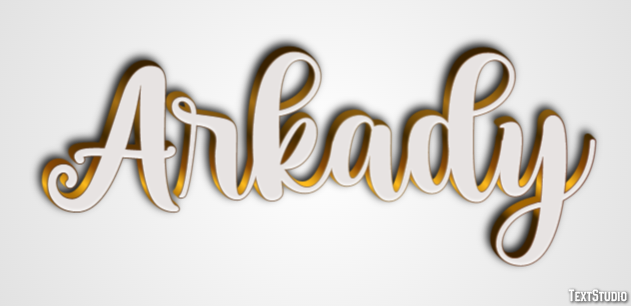 Arkady Text effect