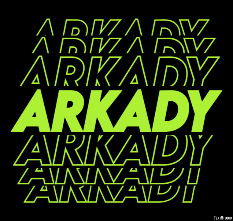 Arkady Efekt tekstowy