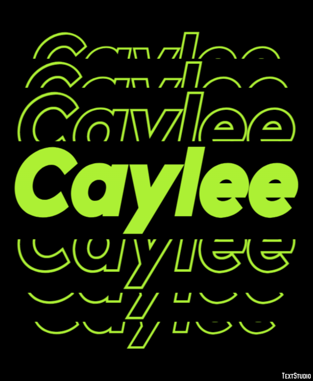 Caylee Efekt tekstowy