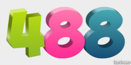 488 Text effect