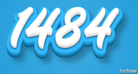 1484 Text effect