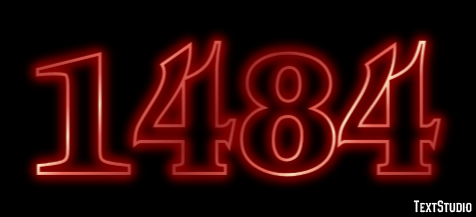 1484 Text effect
