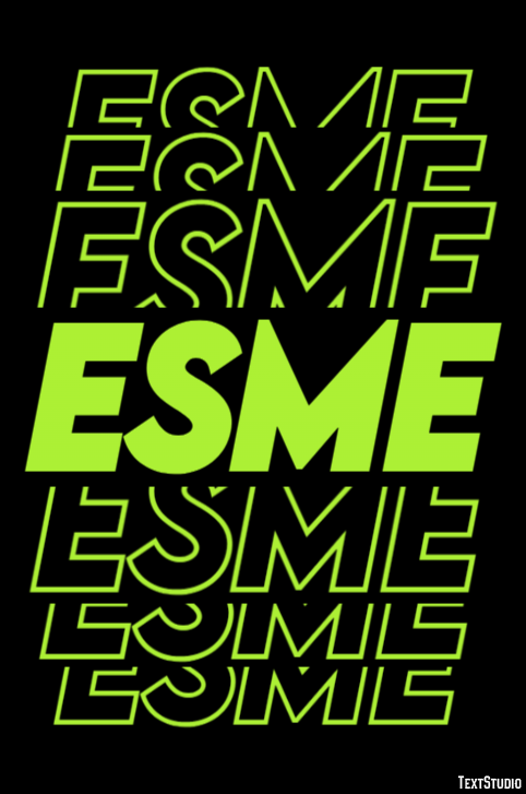 Esme Efekt tekstowy