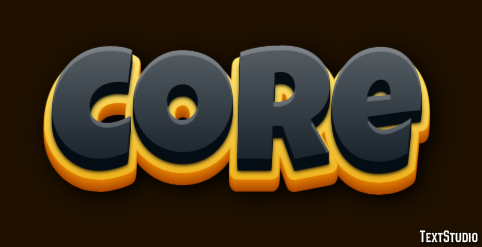 Core Efeito de texto