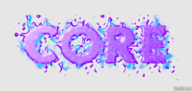 Core Efeito de texto