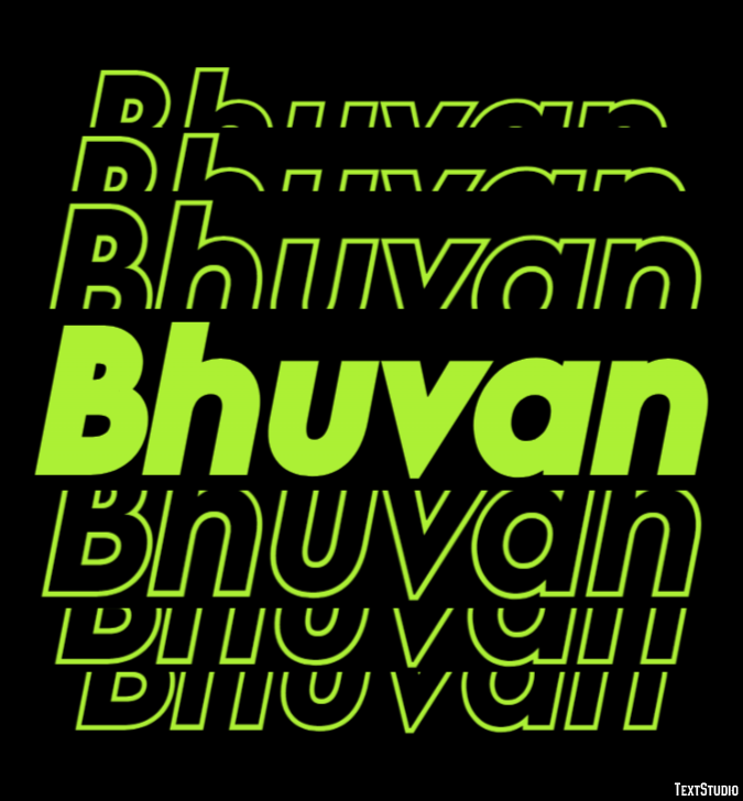 Bhuvan Text Effect